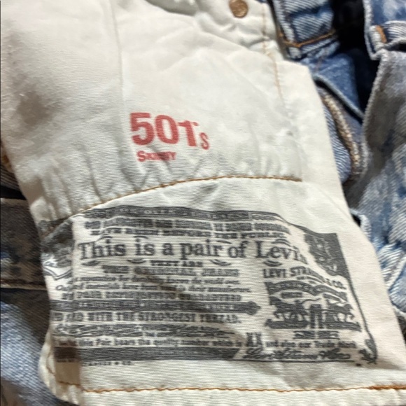 Levi's Light Blue Straight Women's Jeans vintage - Picture 5 of 5